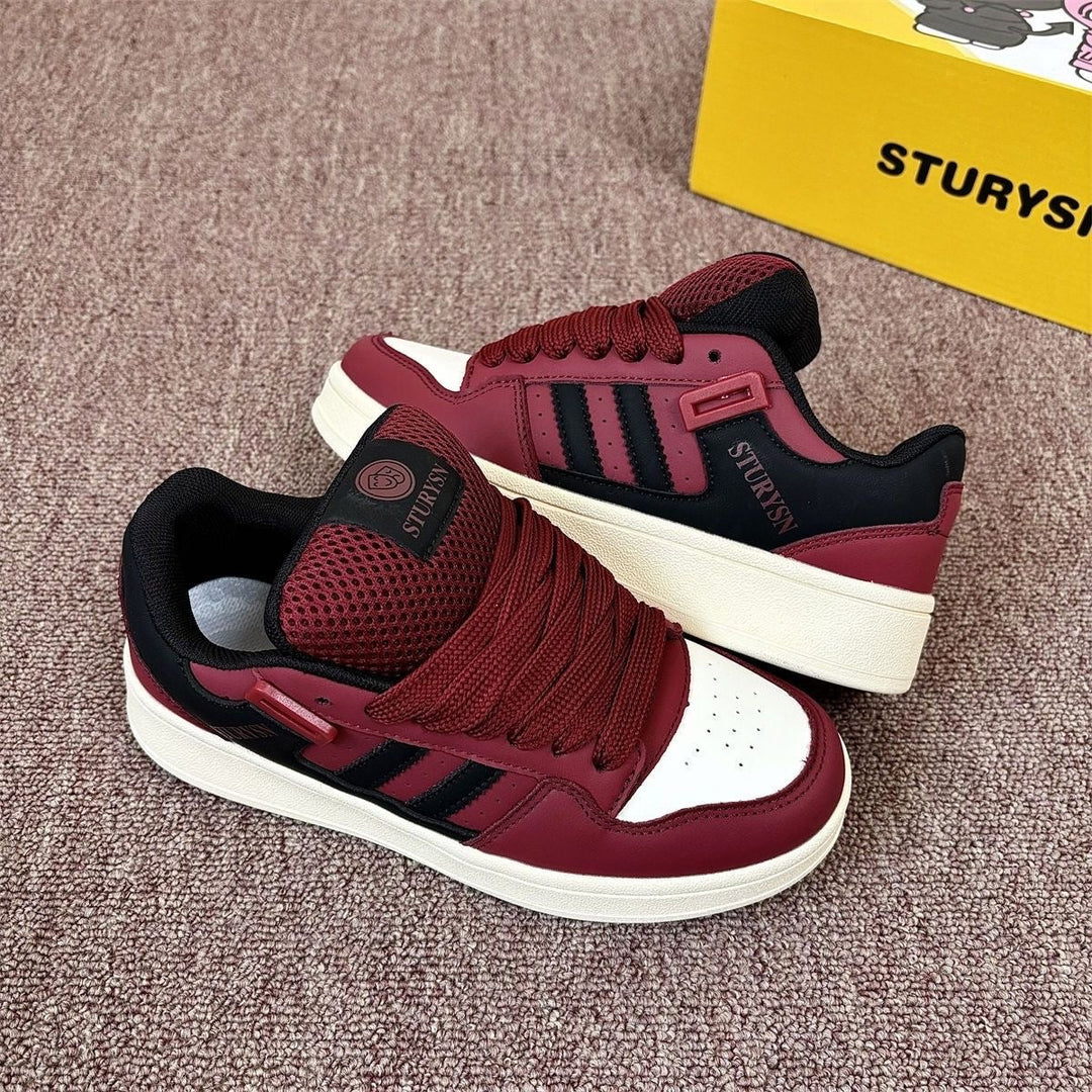 Damen Sportliche Sneakers mit atmungsaktivem Mesh-Obermaterial und dämpfender Sohle Drune