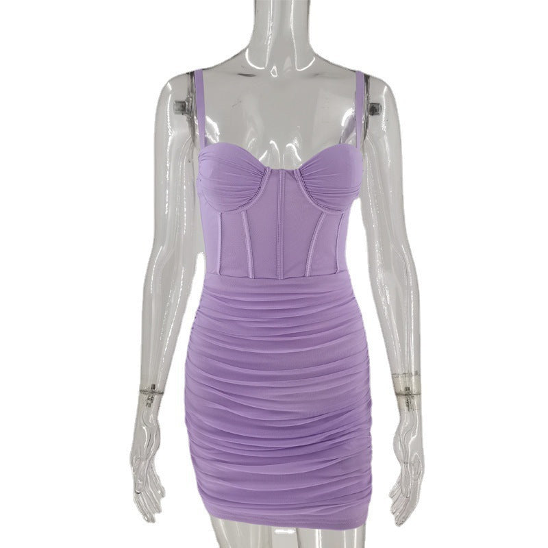 Damen Tailliertes Minikleid mit Korsett-Design Drune