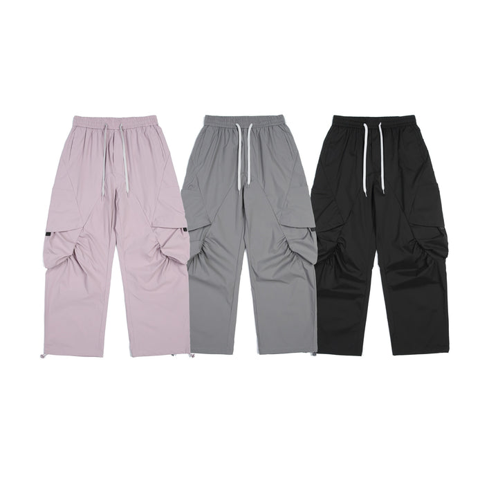 Herren Funktionale Cargo‑Hose im Tech‑Nylon mit elastischem Bund und Kordelzug Drune