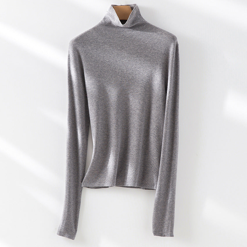 Damen Slim-Fit Feinstrick-Rollkragenpullover mit Stretch Drune