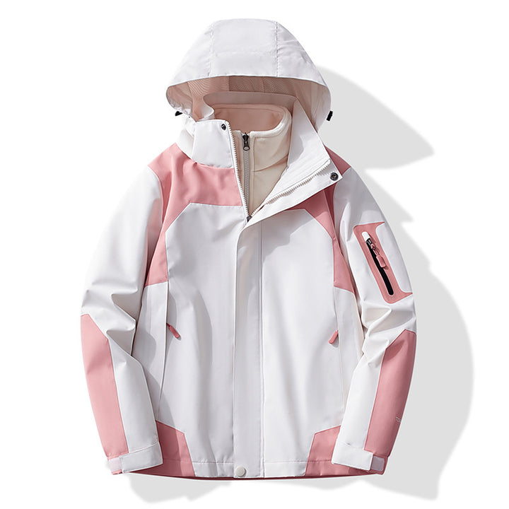 Damen Multifunktionale Trekking-Softshelljacke mit herausnehmbarer Fleece‑Innenlage und Kapuze Drune