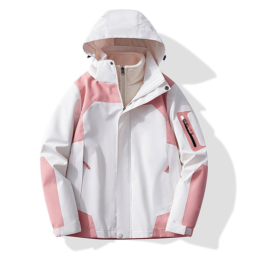 Damen Multifunktionale Trekking-Softshelljacke mit herausnehmbarer Fleece‑Innenlage und Kapuze Drune