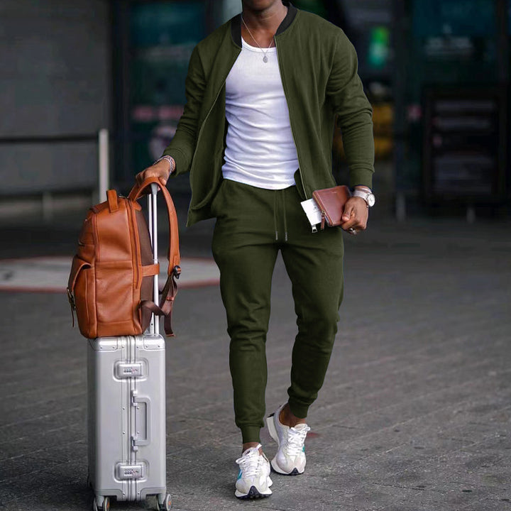 Herren stylische Sweatjacke und Jogginghose Drune