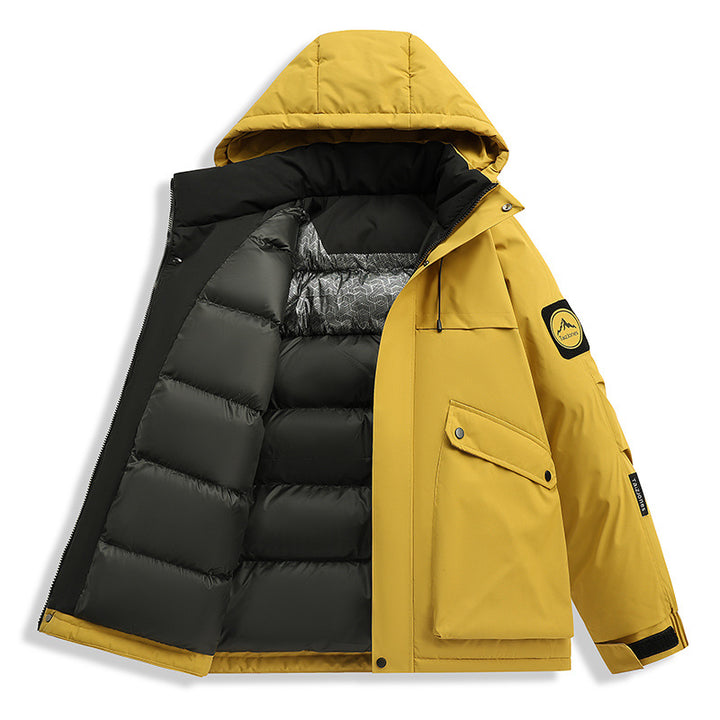Herren Wetterfeste Funktions-Parka mit Thermofutter, Kapuze & Utility-Taschen Drune