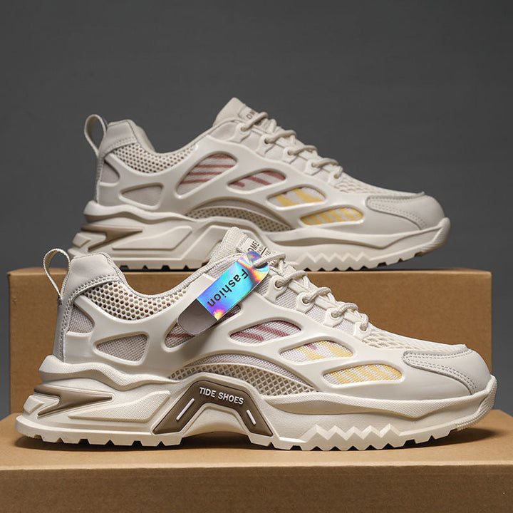 Damen Sportliche Sneakers mit atmungsaktiver Netzstruktur Drune