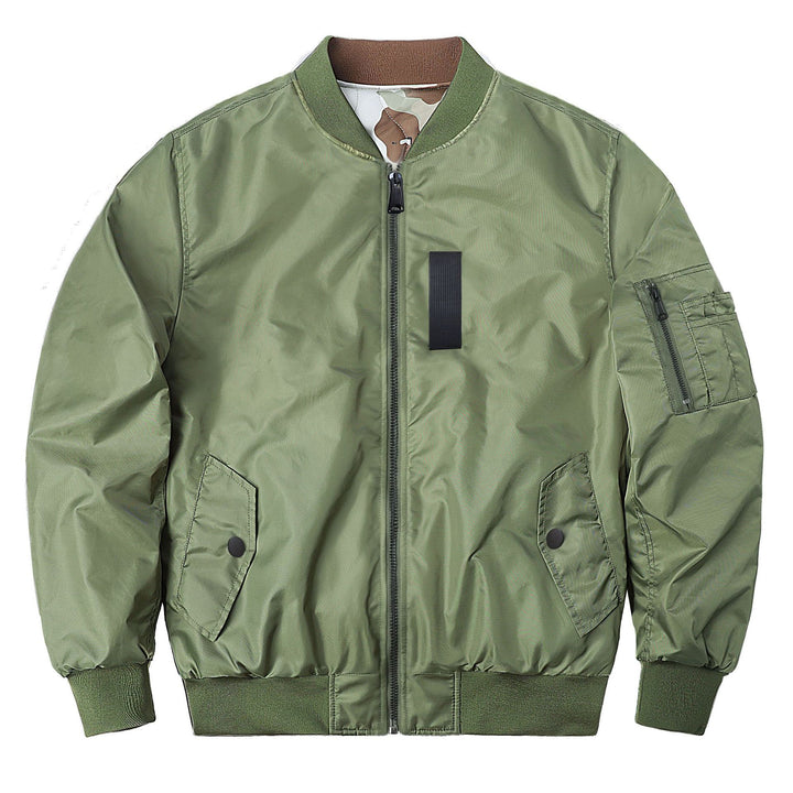 Herren  Classic Pilot Bomberjacke mit Utility-Ärmeltasche und gestepptem Futter Drune