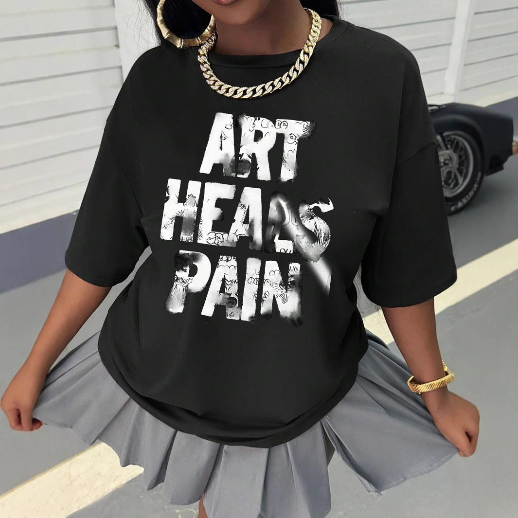 Damen T-Shirt mit kreativem grafischen Spruch Drune