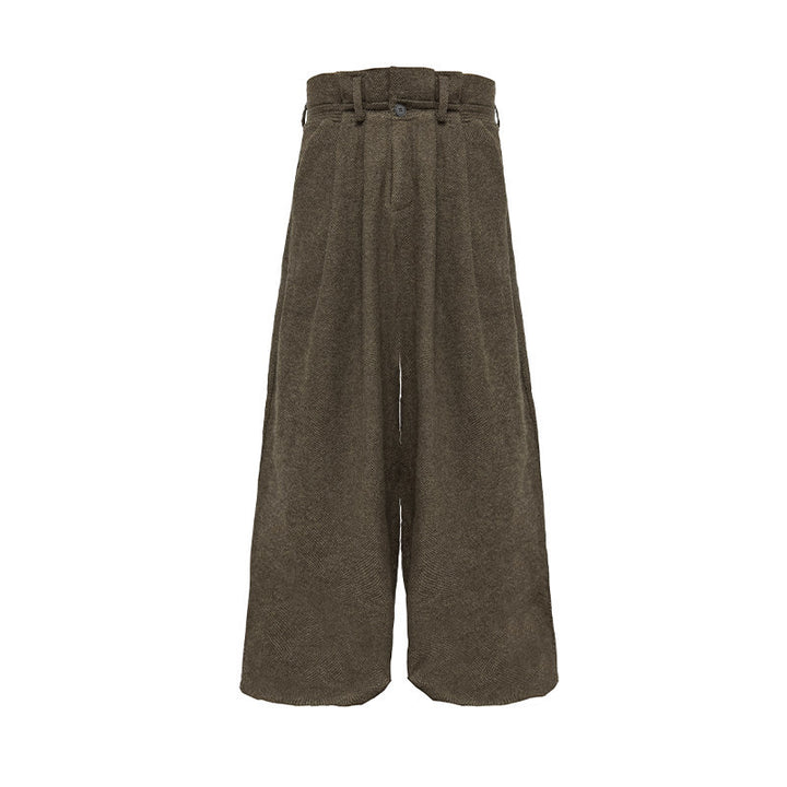 Damen Weitgeschnittene Wollhose Drune
