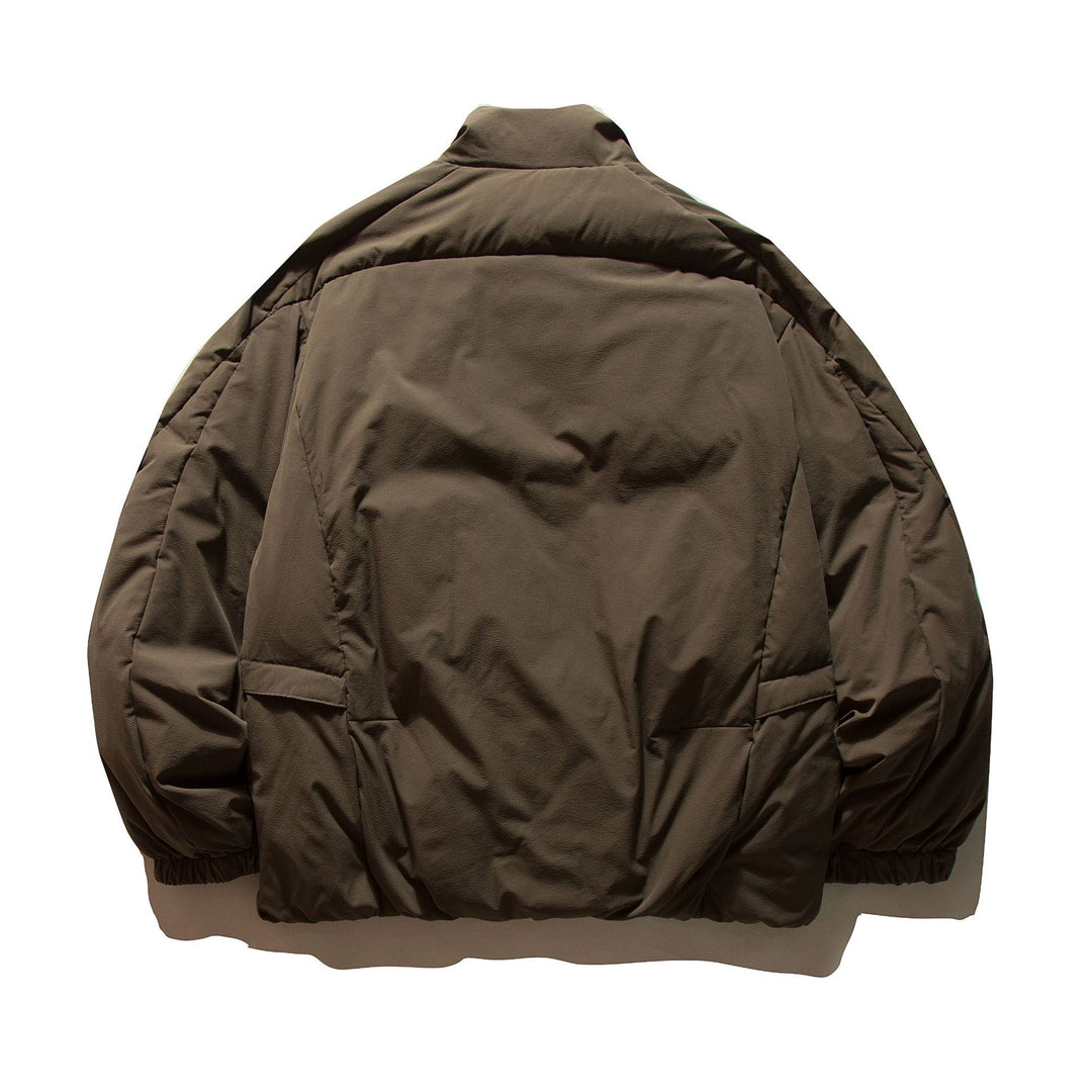 Herren Boxy Thermo-Pufferjacke mit überlappendem Stehkragen und aufgesetzten Klappentaschen Drune
