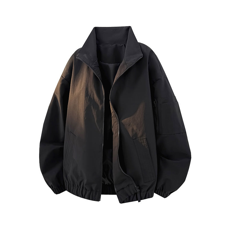 Damen Modische Übergangsjacke mit hohem Kragen und praktischen Taschen Drune