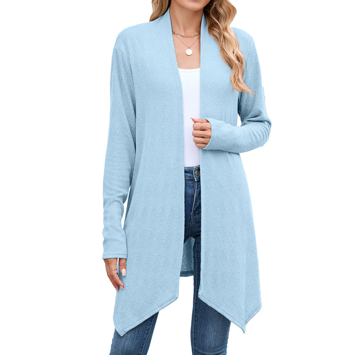 Damen Strickjacke mit modischem Rautenmuster Drune