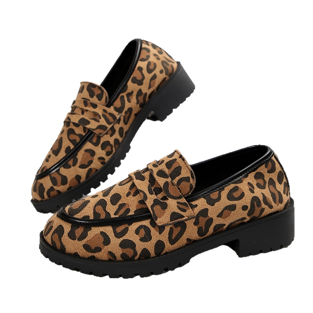 Damen Mokassin-Schuhe mit modischem Leopardenmuster und bequemem Fußbett Drune