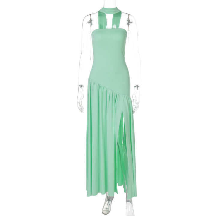 Damen Maxikleid mit raffiniertem Cut-Out-Design und asymmetrischem Saum Drune