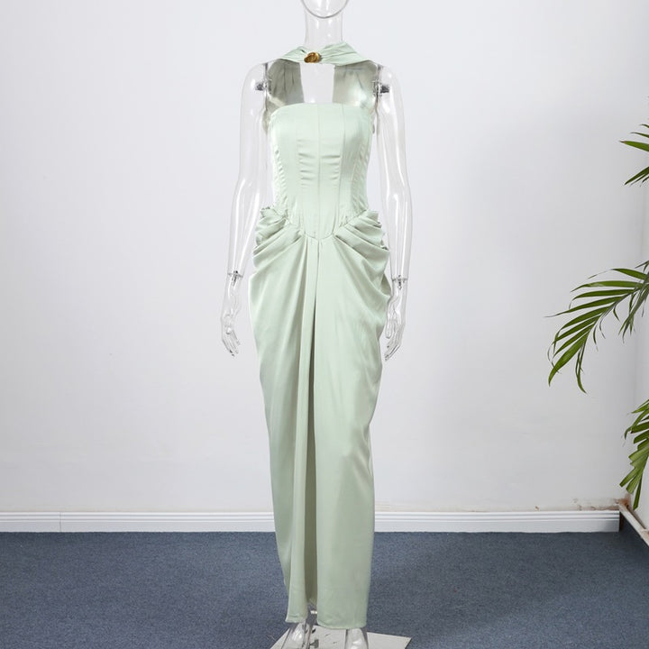 Damen Abendkleid mit asymmetrischem Schnitt und raffinierten Drapierungen Drune