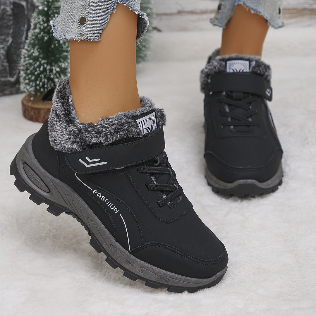 Damen Winterstiefel mit Warmfutter und rutschfester Sohle Drune