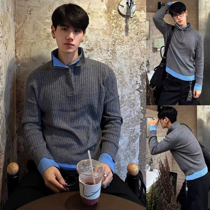 Herren Pullunder mit strukturiertem Design Drune