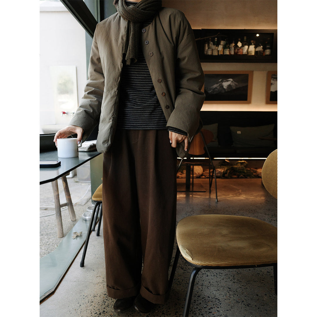Damen Modische Übergangsjacke mit hohem Kragen Drune 1789269004