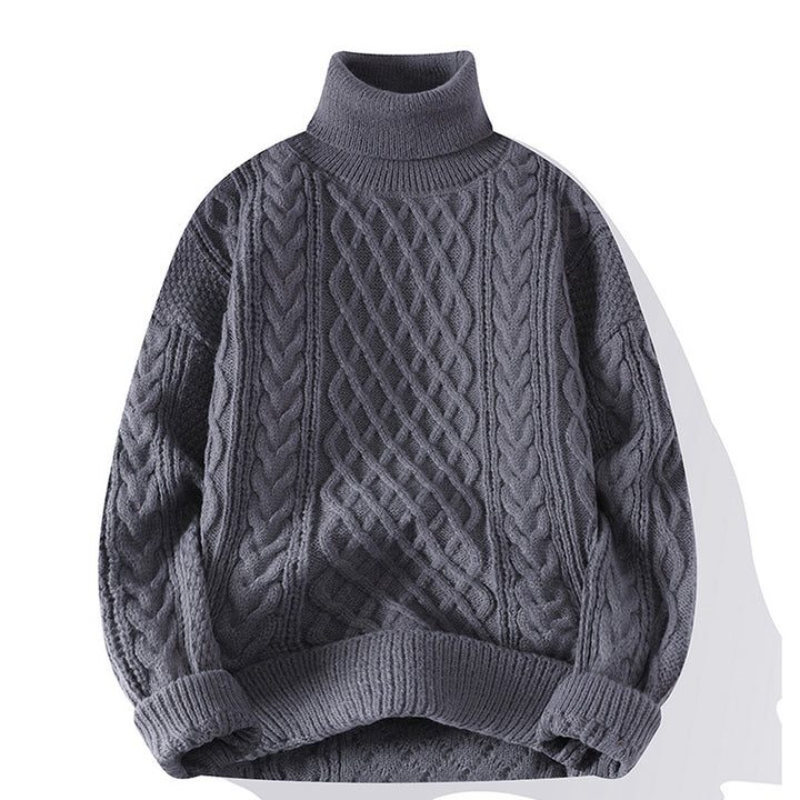 Damen Grobstrickpullover mit Rollkragen Drune
