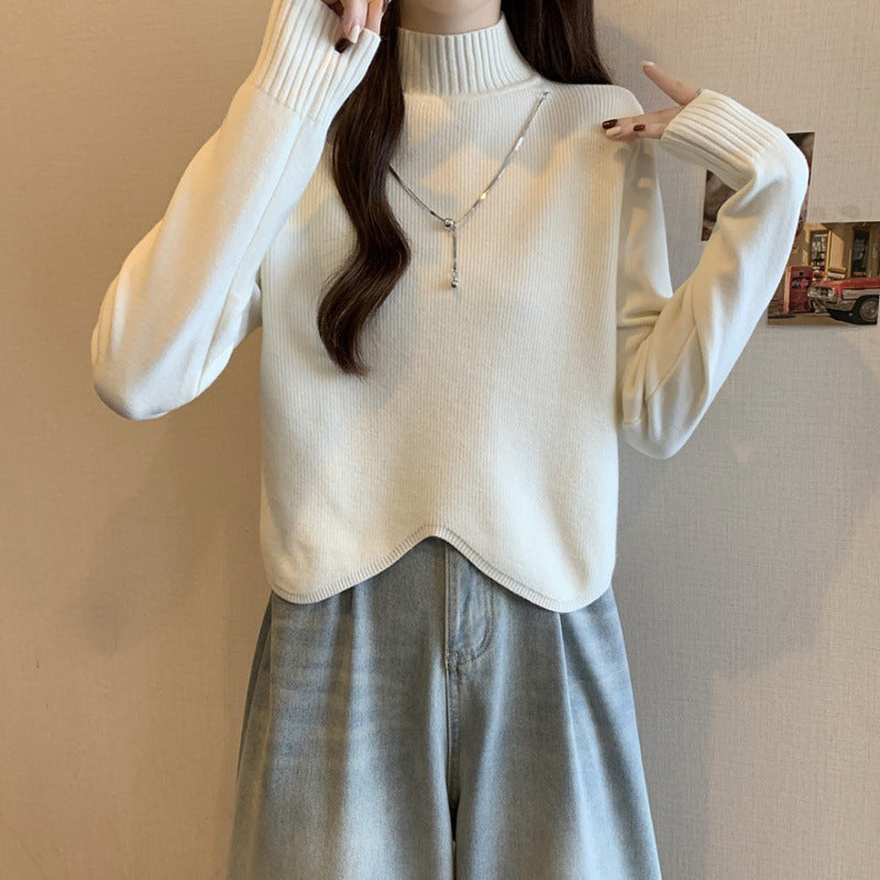 Damen Rollkragenpullover aus feinem Strick Drune
