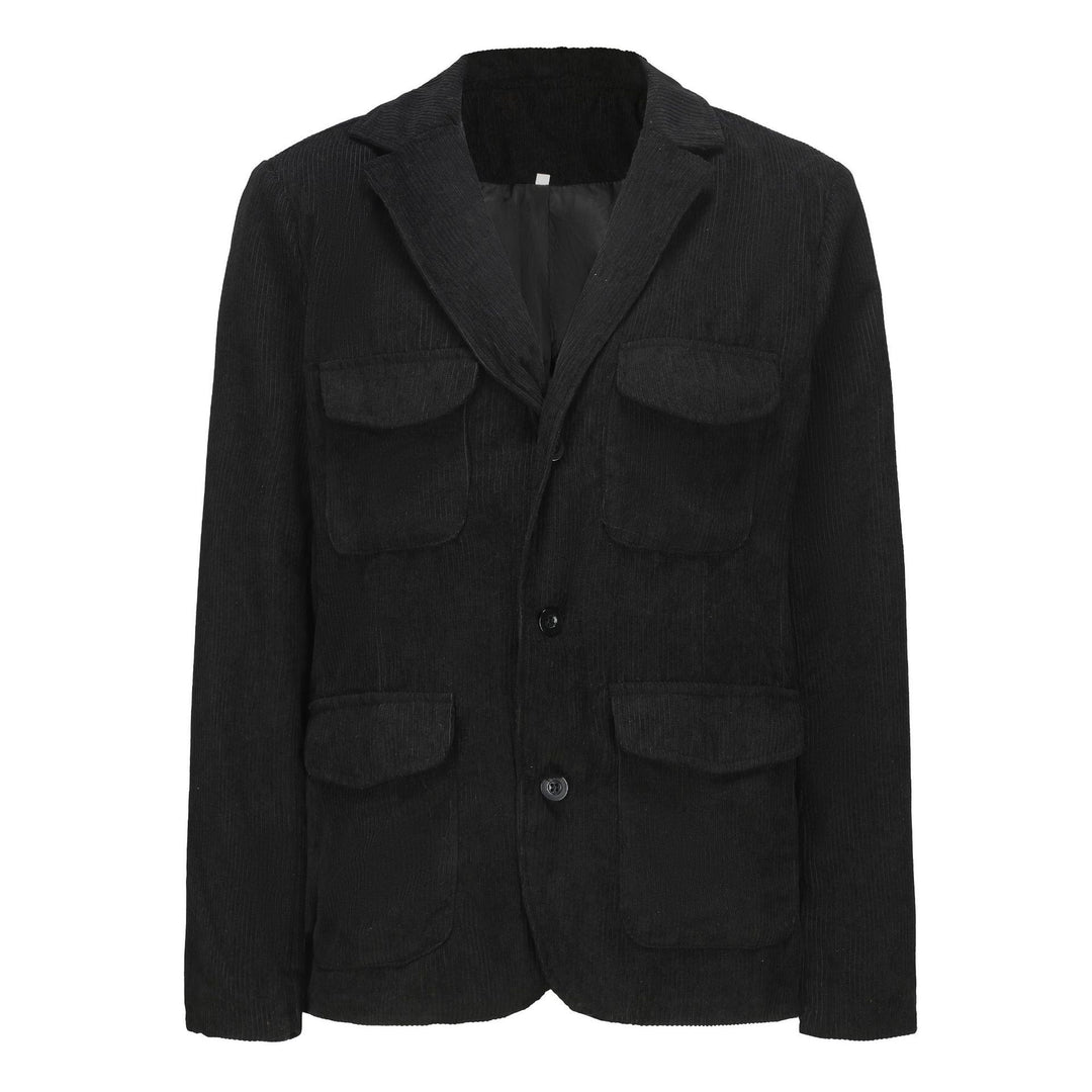 Herren leichte Cordjacke mit praktischen Taschen und modernem Design Drune