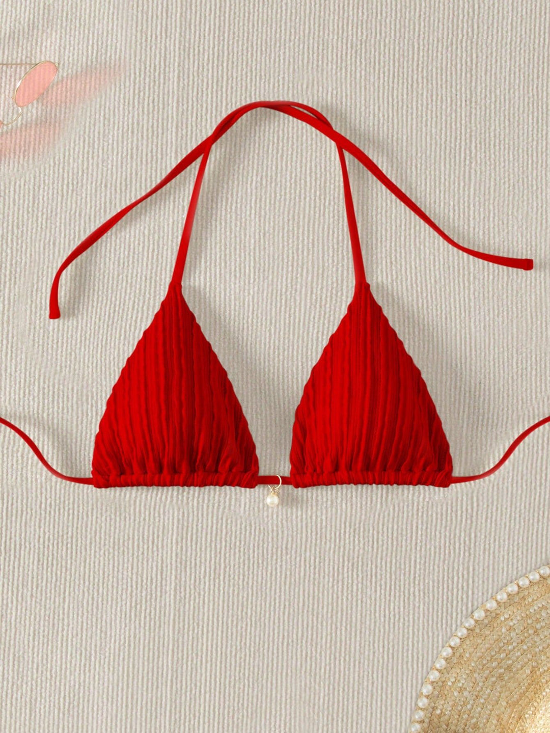 Damen Triangel-Bikini mit strukturierter Textur Drune