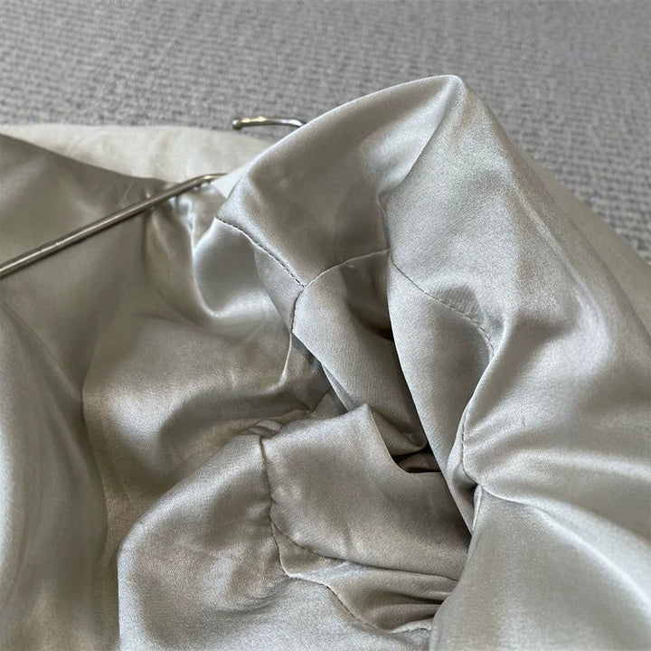 Damen Eleganter Doppelreiher Blazer mit Schmuckknöpfen Drune