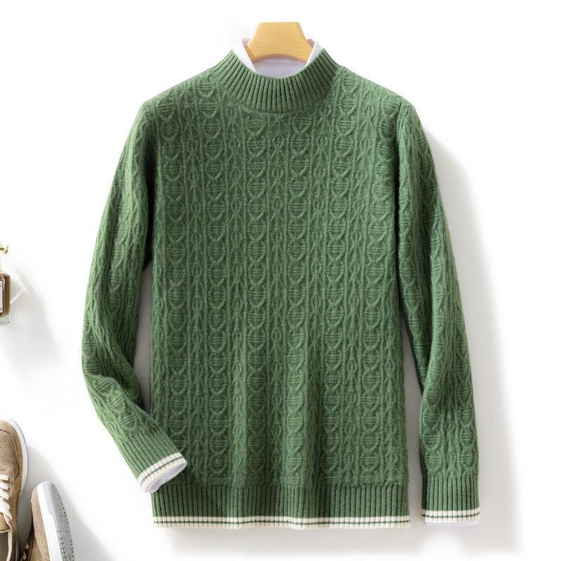 Damen Feinstrickpullover mit Zopfmuster, kurzem Stehkragen und gerippten Abschlüssen Drune