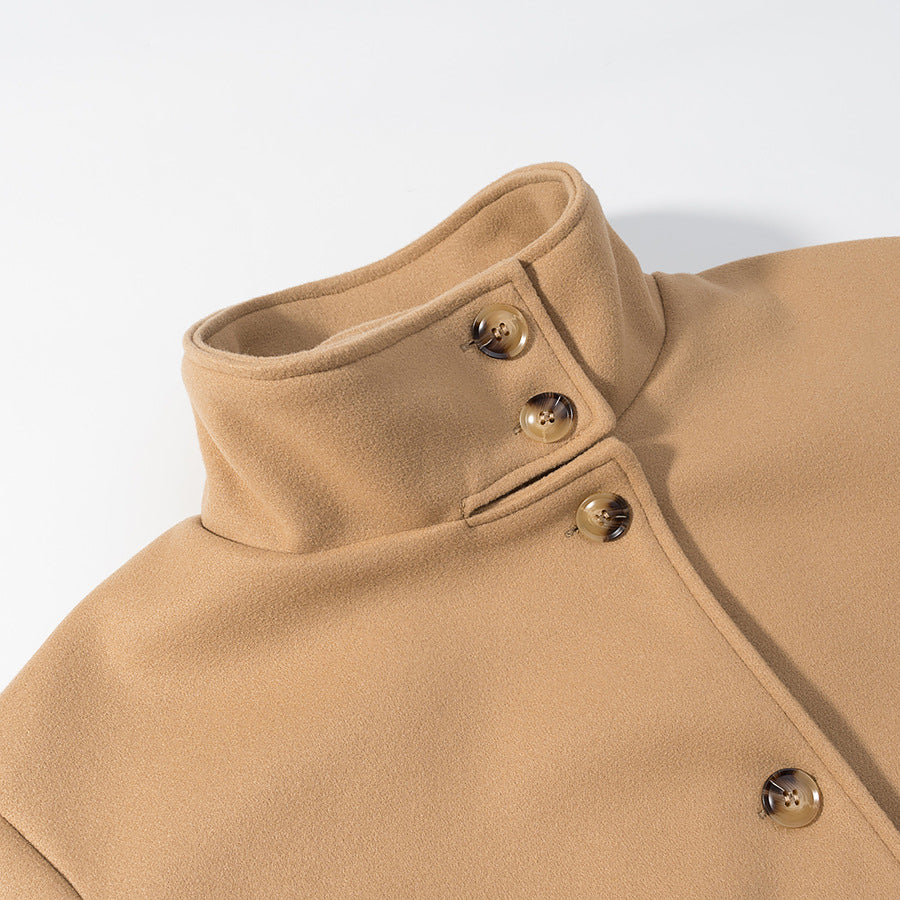 Damen Modische Jacke mit schickem Stehkragen Drune