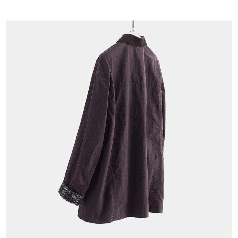 Damen Urbane Utility-Jacke mit hohem Kragen Drune