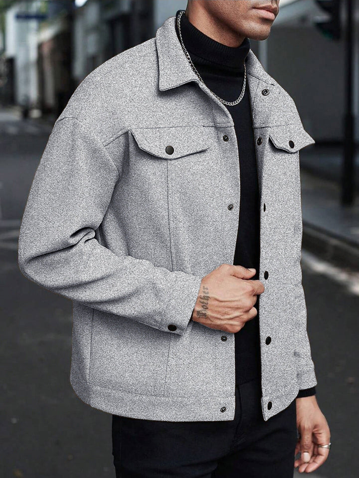 Herren moderne Freizeitjacke im lässigen Schnitt Drune