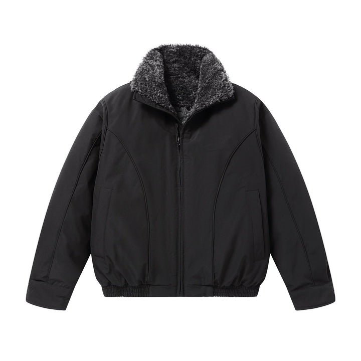Herren Kurz geschnittene Thermobomberjacke mit hohem Teddykragen Drune