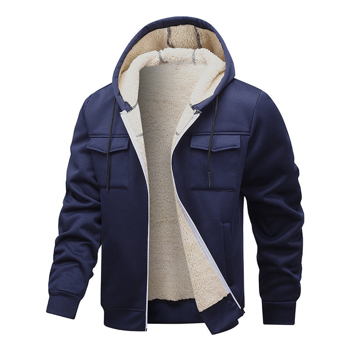 Herren Warm gefütterte Jacke Drune