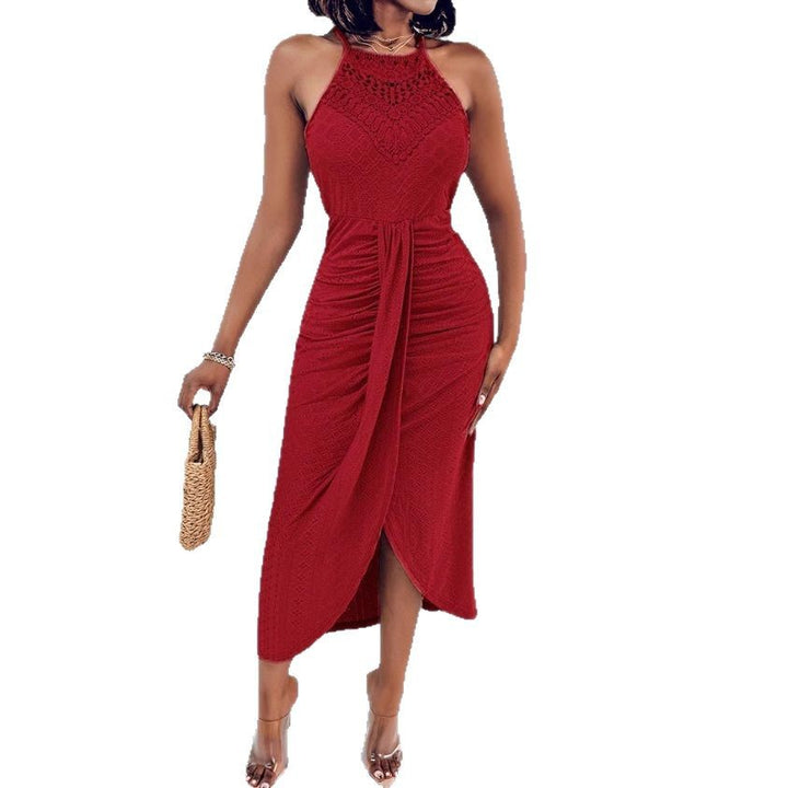 Damen Maxikleid mit geflochtenem Detail und elegantem Taillenschnitt Drune
