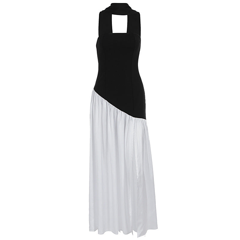 Damen Maxi-Kleid mit elegantem schulterfreiem Design und asymmetrischem Schnitt Drune