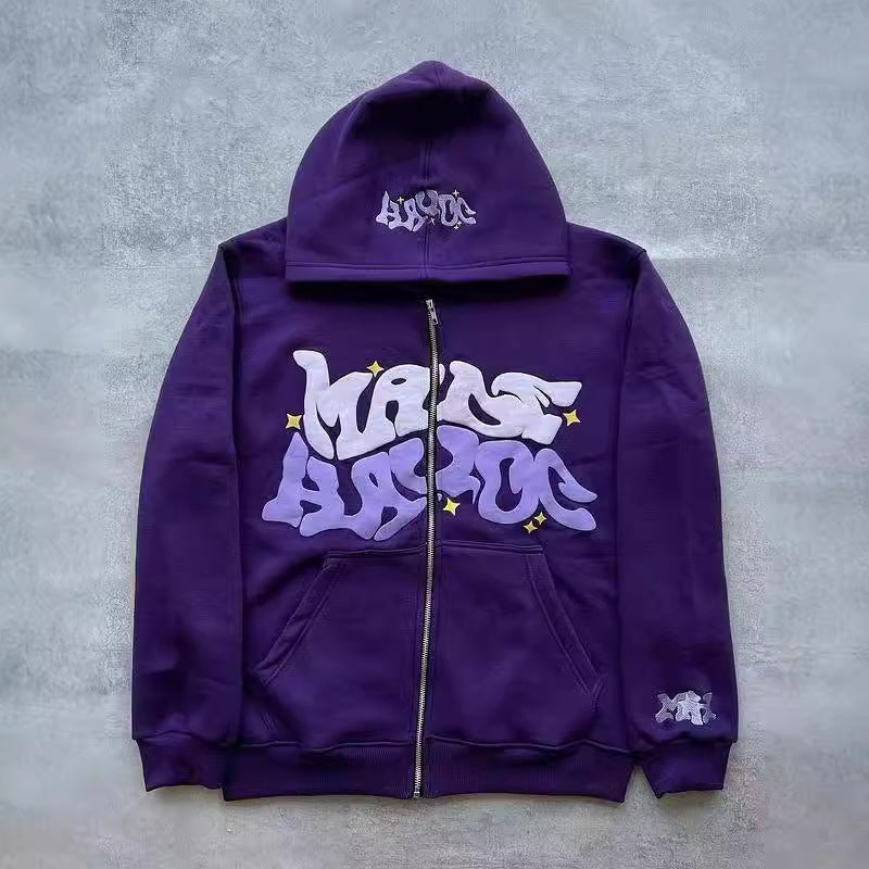 Damen Kapuzenjacke mit grafischem Schriftzug und lässigem Schnitt Drune