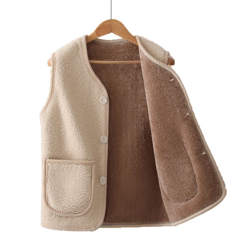 Damen Kuschelige Weste aus Teddyfleece Drune