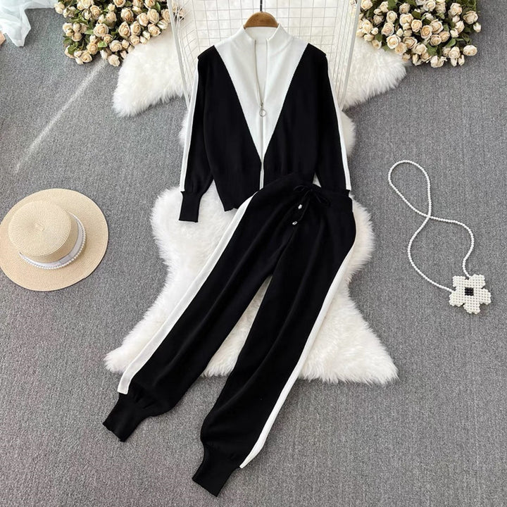 Damen sportliches High-Quality Lounge-Set mit Reißverschluss Drune