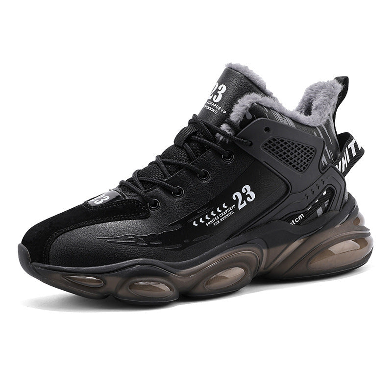 Herren Gefütterte Chunky-Sneaker mit sichtbarer Luftkissen-Zwischensohle und Teddyfutter Drune