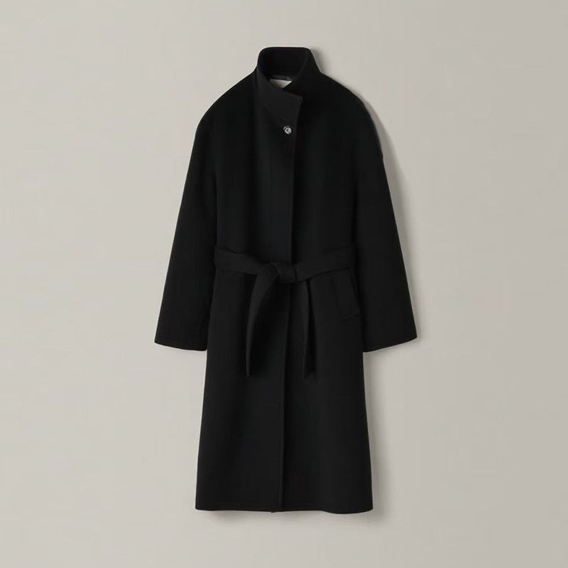 Damen eleganter und oversize Wollmantel Drune