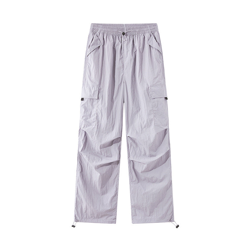 Unisex Leichte technische Cargo-Hose mit Kordelzug und verstellbarem Saum Drune