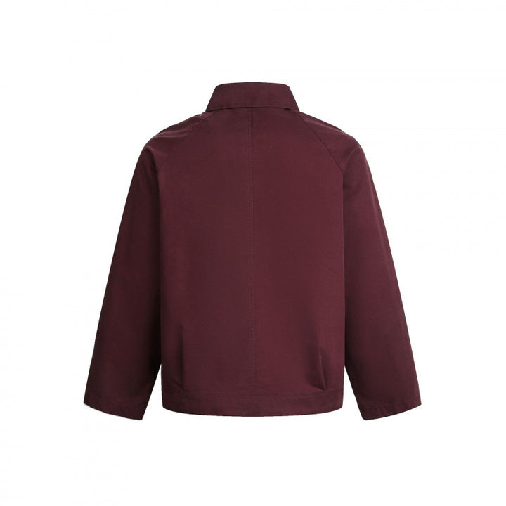 Herren Boxy-Reißverschlussjacke mit Raglanärmeln und markanten Teilungsnähten Drune
