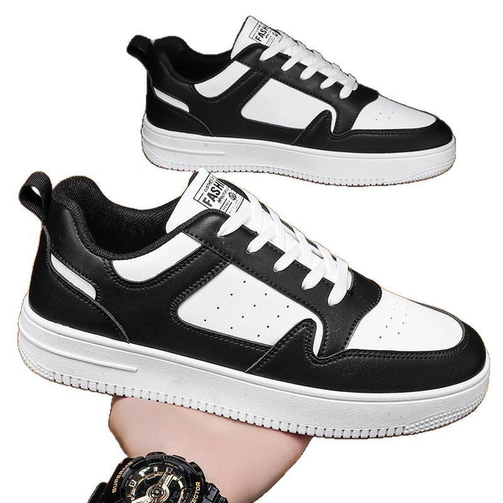 Damen Sportliche Leder Sneakers mit gepolsterter Innensohle Drune