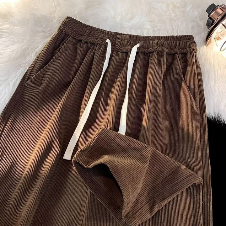Damen Bequeme Cord-Hose Drune