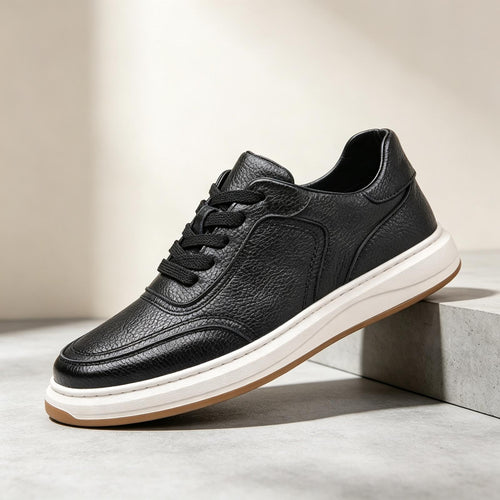 Herren Komfortable Leder Sneakers Drune