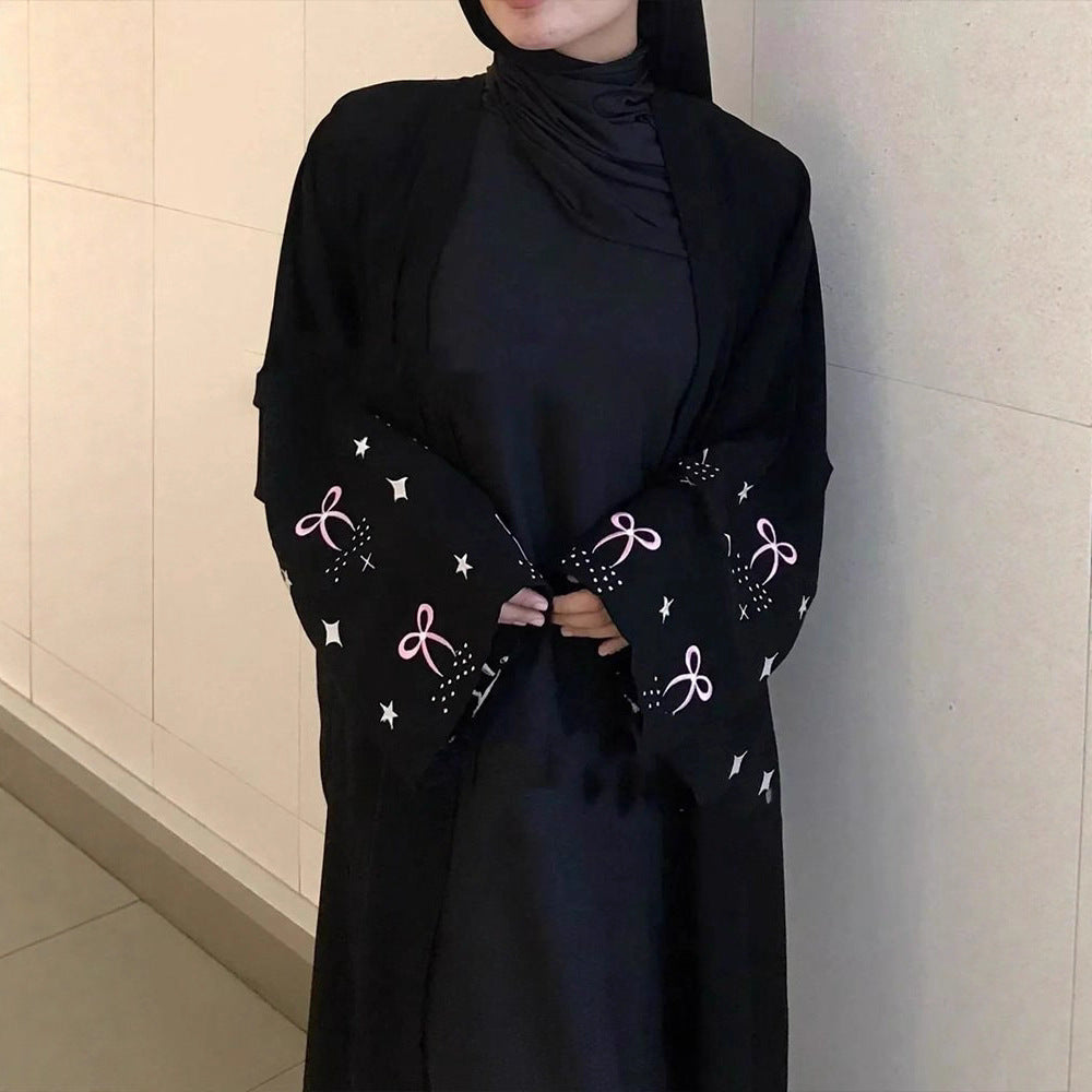 Damen eleganter Kimono-Cardigan mit detailreichen Ärmeln Drune