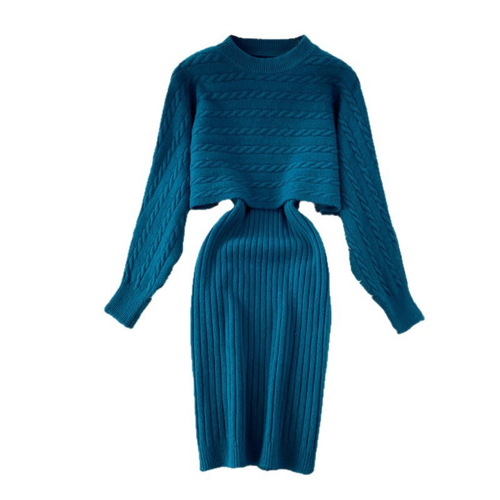 Damen Strickset mit Rippenstruktur Drune