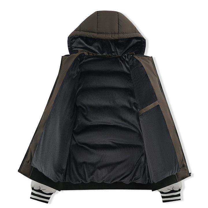 Herren Sportliche Steppjacke mit hohem Kragen und Reflektierenden Details Drune