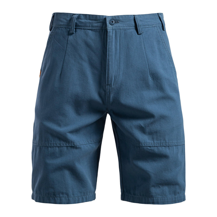 Herren nan robuste Baumwoll-Twill-Bermudahose mit verstärkten Knieeinsätzen und entspannter Passform Drune