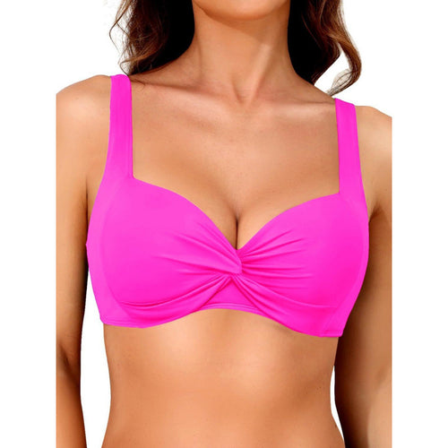 Damen Sportliches Bikinioberteil mit Twisted-Design Drune