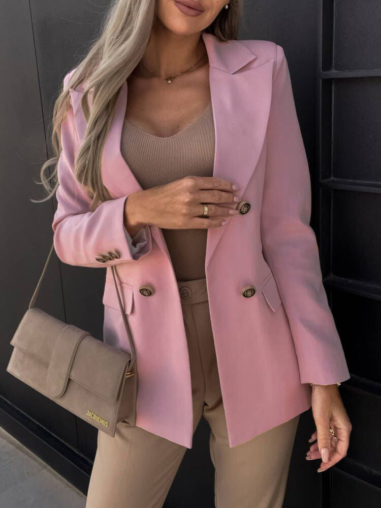Damen Eleganter Blazer im modernen Schnitt mit doppelter Knopfreihe Drune